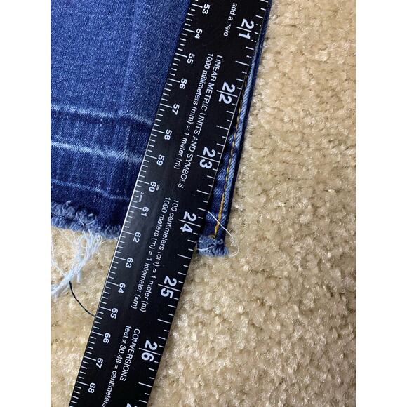 Rue21 Cropped Jeans Women's Size 3 / 4 REG Blue Distressed #652 - Picture 10 of 13